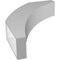 Ekena Millwork 5 1/2-in. W x 22-in. D x 30-in. H Thorton Architectural Grade PVC Knee Brace BRCP055X22X30THR - alternate 5
